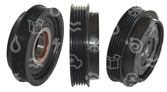 spojka pro kompresor DENSO, 115mm, 12V, poly V5, 35x52x12 mm